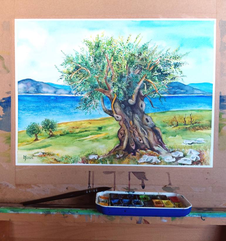 Original Impressionism Landscape Painting by Zoran Mihajlovic
