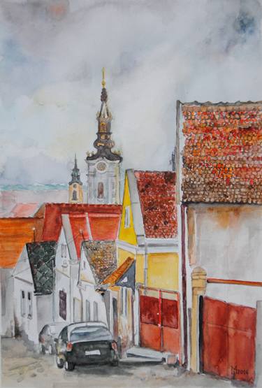 Print of Figurative Cities Paintings by Zoran Mihajlovic