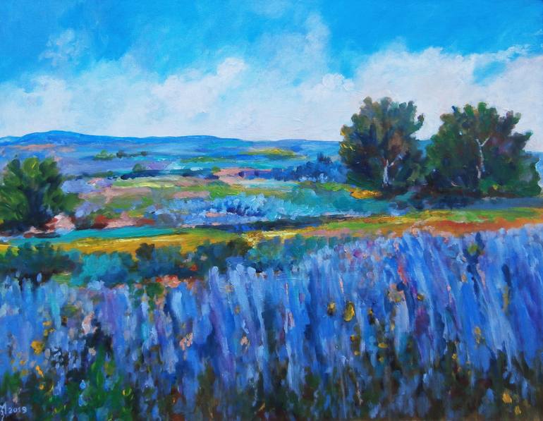Print of Impressionism Landscape Painting by Zoran Mihajlovic