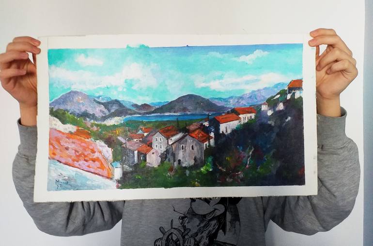 Original Impressionism Landscape Painting by Zoran Mihajlovic