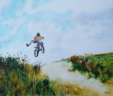 Original Bike Paintings by Zoran Mihajlovic