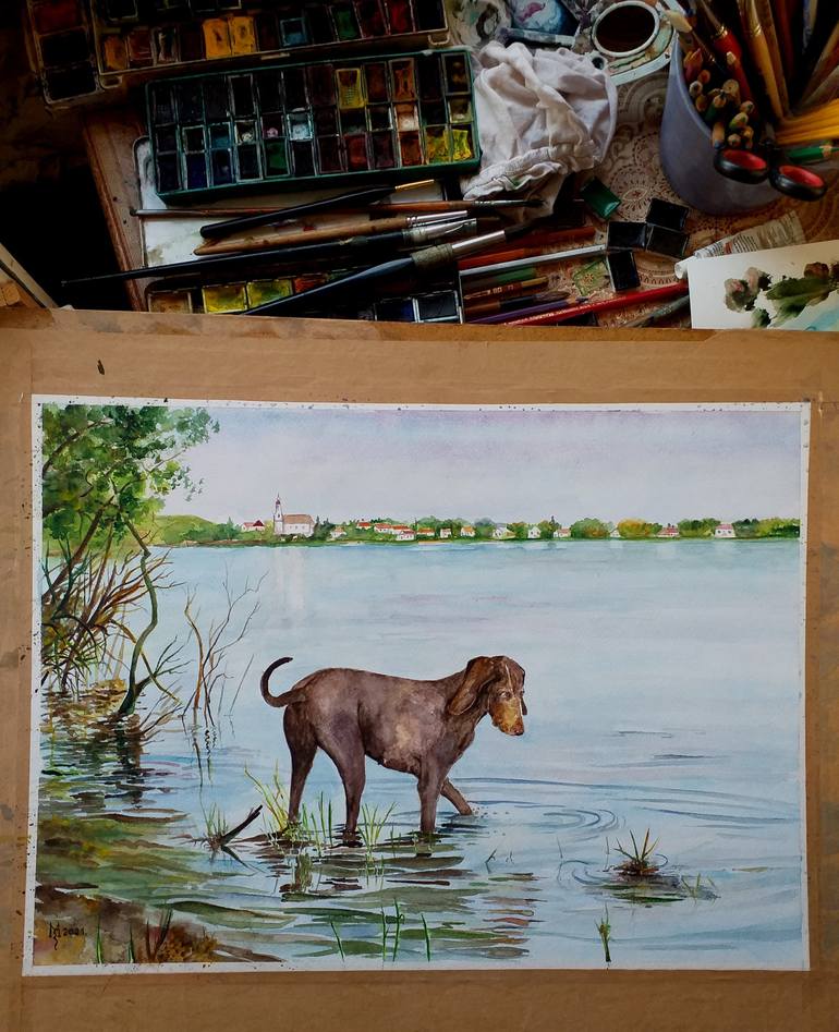 Original Animal Painting by Zoran Mihajlovic