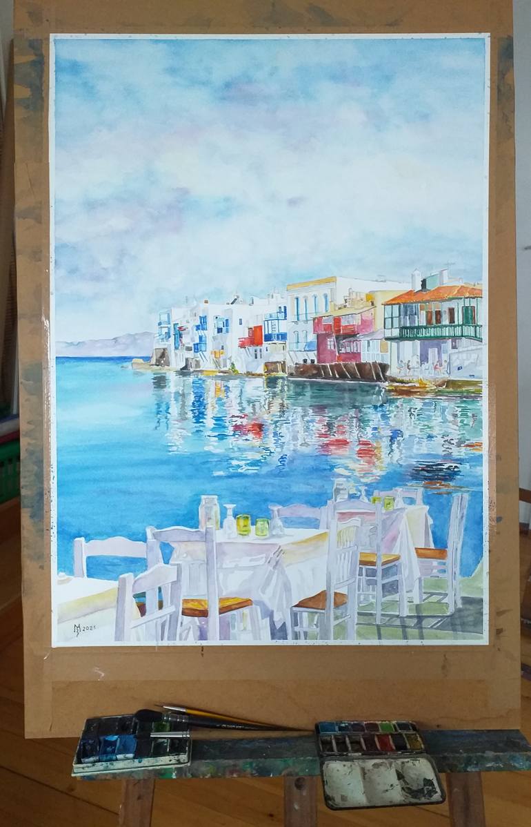 Original Impressionism Travel Painting by Zoran Mihajlovic