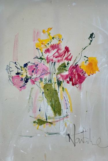 Print of Impressionism Floral Paintings by Natalie Bedford