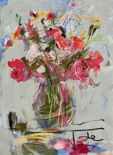 Print of Impressionism Floral Paintings by Natalie Bedford