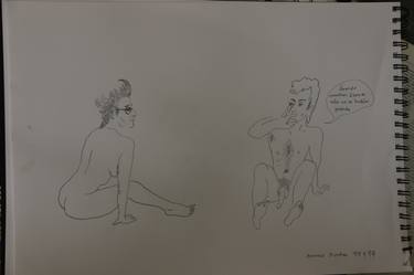 Print of Dada Erotic Drawings by Manuel Montero