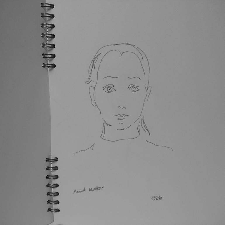 portrait de la poète Juliette Bagouet - Print