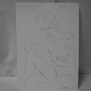 Print of Figurative Nude Drawings by Manuel Montero