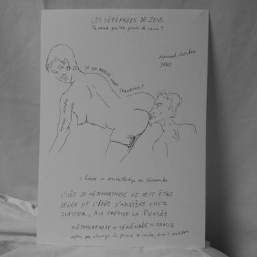 Print of Art Deco Erotic Drawings by Manuel Montero