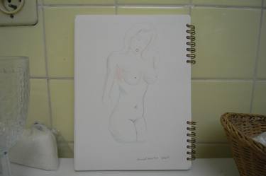 Print of Art Deco Nude Drawings by Manuel Montero