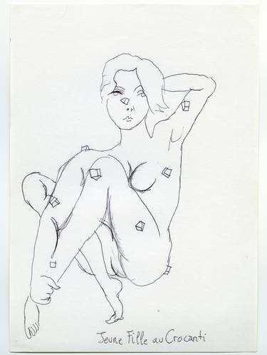 Print of Cubism Erotic Drawings by Manuel Montero