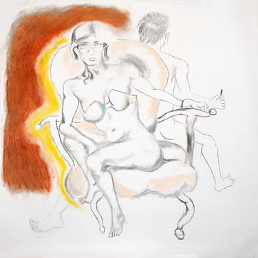 Print of Art Deco Erotic Drawings by Manuel Montero