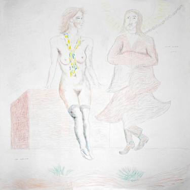 Print of Portraiture Erotic Drawings by Manuel Montero