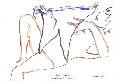 Print of Fine Art Women Drawings by Manuel Montero