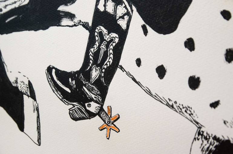 Original Expressionism Horse Printmaking by Marcelina Amelia