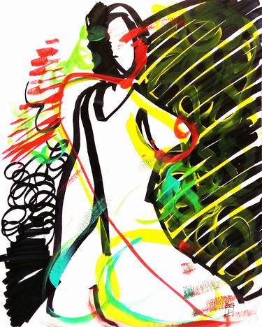 Original Abstract Nude Drawings by Adriana Bantcheva
