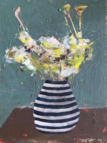 Original Expressionism Floral Paintings by Nick Molloy