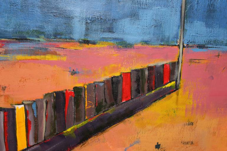 Original Expressionism Beach Painting by Nick Molloy