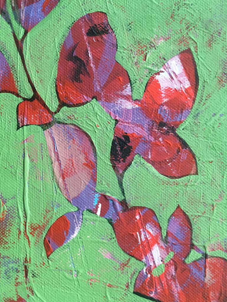 Original Expressionism Floral Painting by Nick Molloy