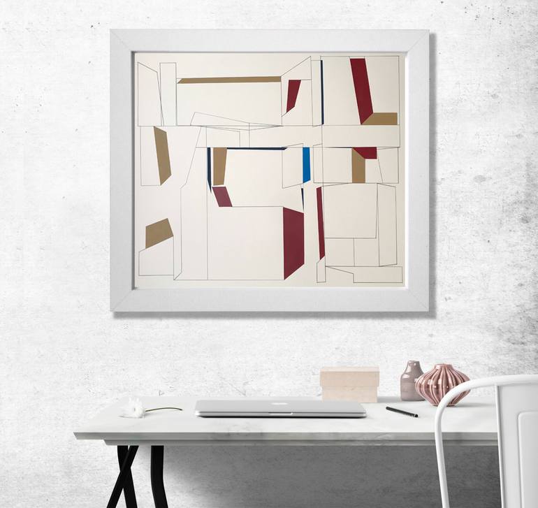 Original Abstract Geometric Painting by Nick Molloy