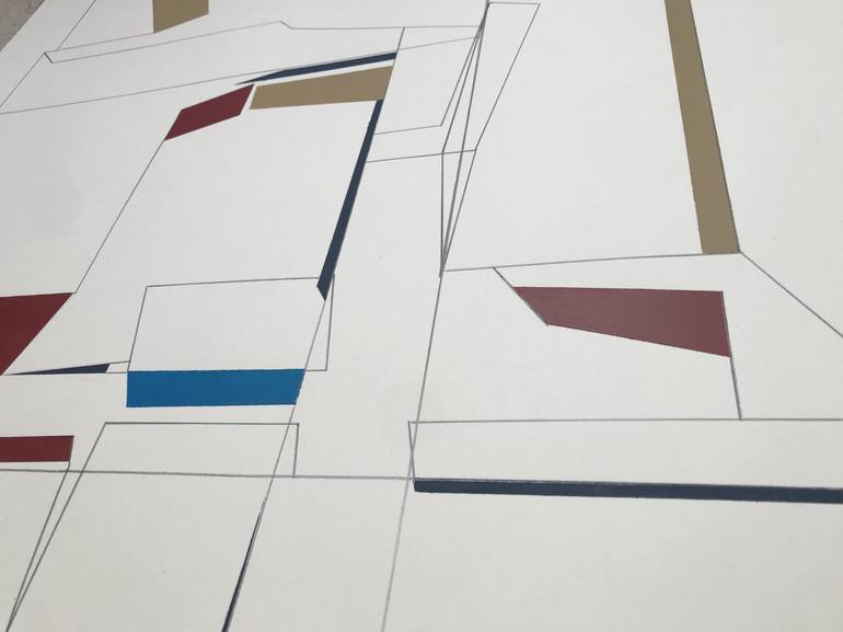 Original Abstract Geometric Painting by Nick Molloy