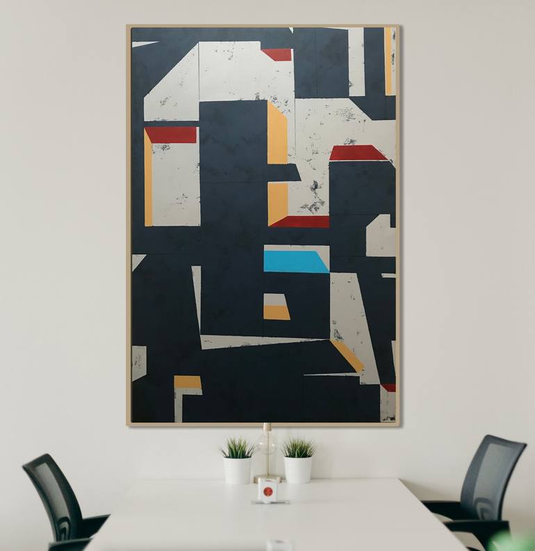 Original Cubism Geometric Painting by Nick Molloy