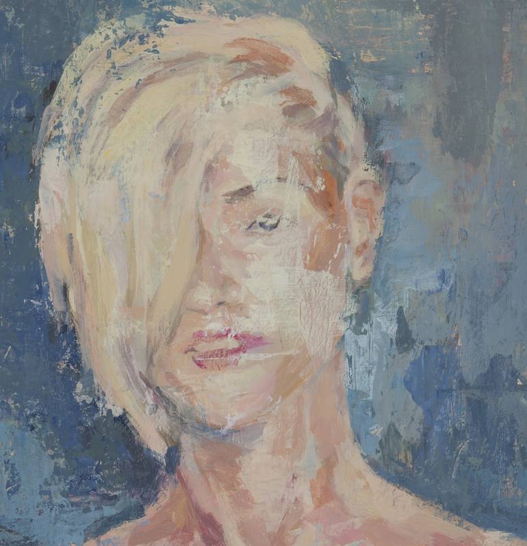 Original Expressionism Portrait Painting by Irina Zich