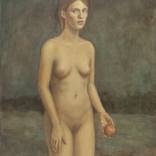 Girl with an apple by Irina Zich