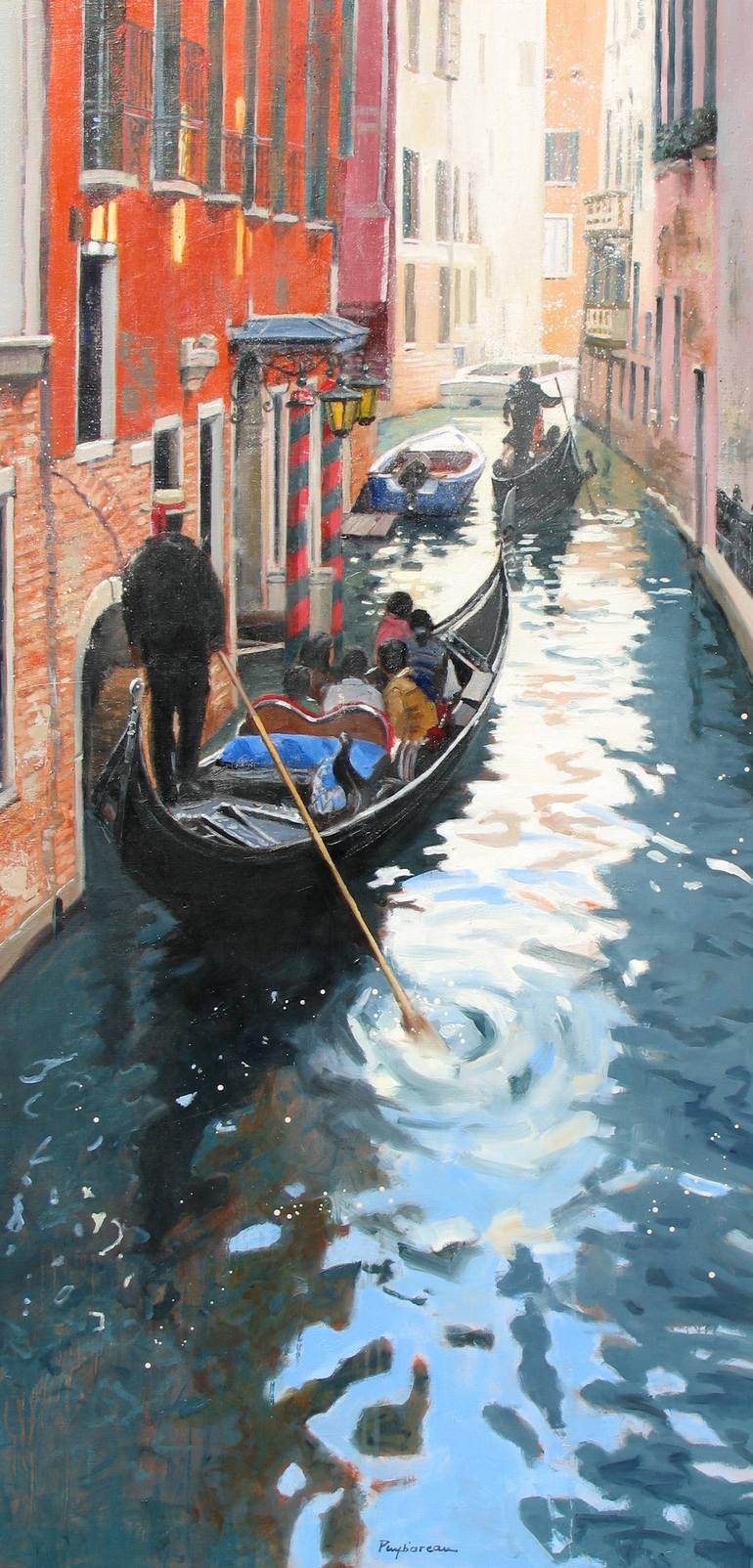 Gondole A Venise Painting By Annie Puybareau Saatchi Art