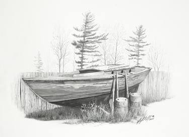 Print of Boat Drawings by Stephen McCall