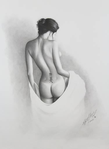 Print of Realism Nude Drawings by Stephen McCall