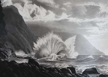 Print of Seascape Drawings by Stephen McCall