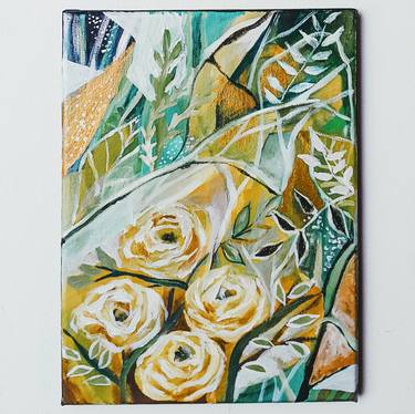 Print of Abstract Floral Paintings by Della De Leos