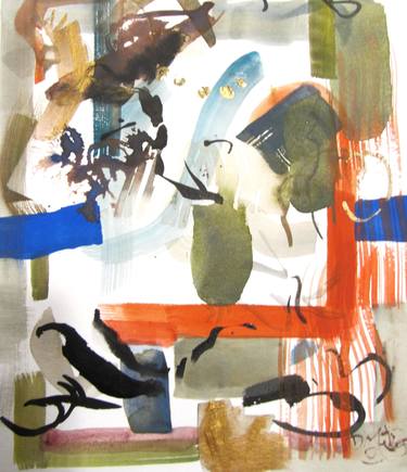 Original Abstract Expressionism Abstract Painting by Diane Metzger