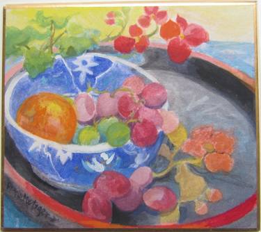 Original Fine Art Still Life Paintings by Diane Metzger