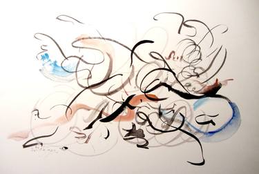 Original Abstract Expressionism Abstract Drawings by Diane Metzger