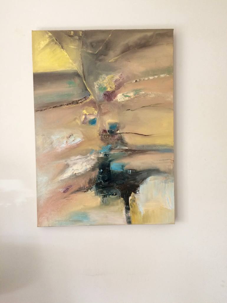 Original Dada Abstract Painting by Giedre Zukauskaite