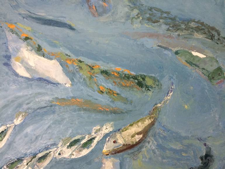 Original Abstract Expressionism Abstract Painting by Giedre Zukauskaite
