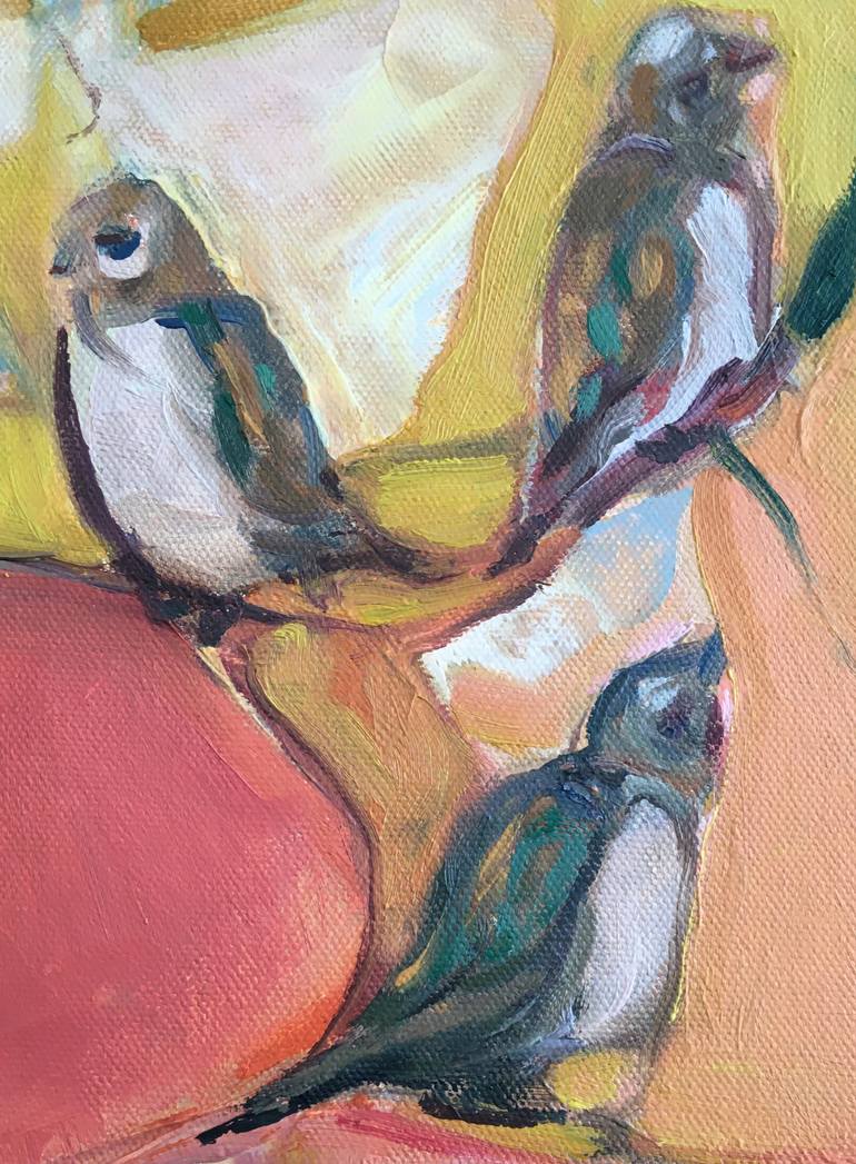 Original Abstract Expressionism Animal Painting by Giedre Zukauskaite