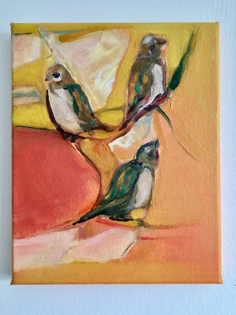 Original Abstract Expressionism Animal Painting by Giedre Zukauskaite