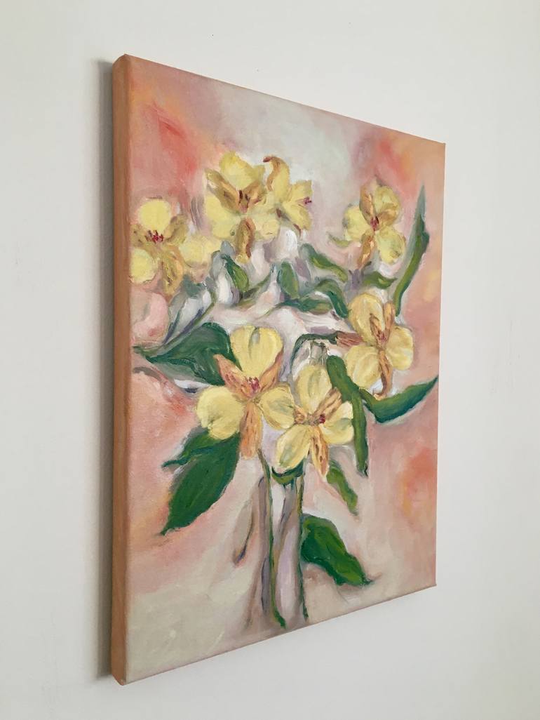 Original Floral Painting by Giedre Zukauskaite