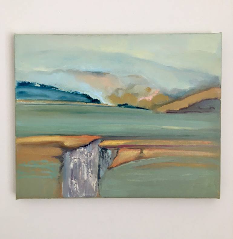 Original Abstract Landscape Painting by Giedre Zukauskaite