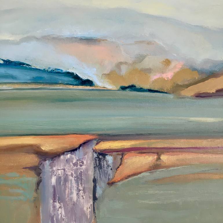 Original Abstract Landscape Painting by Giedre Zukauskaite