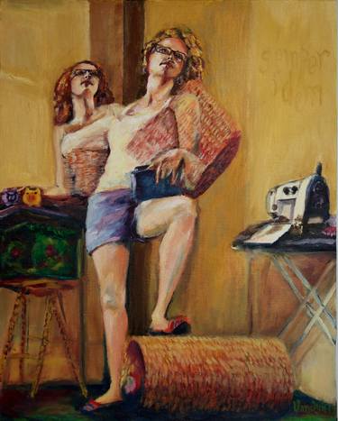 Original Women Painting by Bec Vandyk