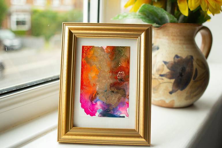 Original Abstract Outer Space Painting by Yasmin French