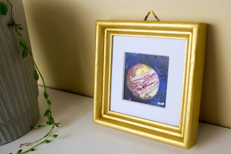 Original Abstract Outer Space Painting by Yasmin French