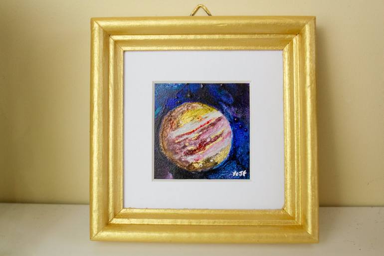 Original Abstract Outer Space Painting by Yasmin French