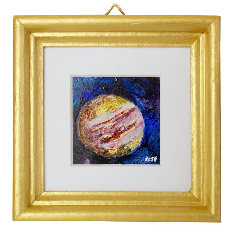 Original Abstract Outer Space Painting by Yasmin French
