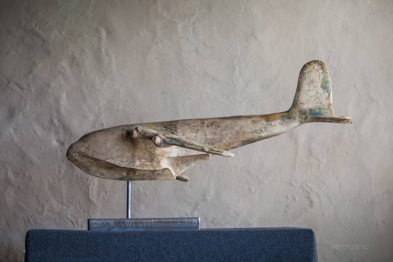 Original Abstract Aeroplane Sculpture by Adam Warwick Hall