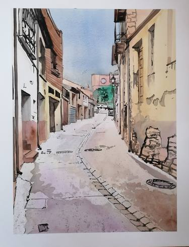 Los Ranchos street, Viana, Navarra. thumb